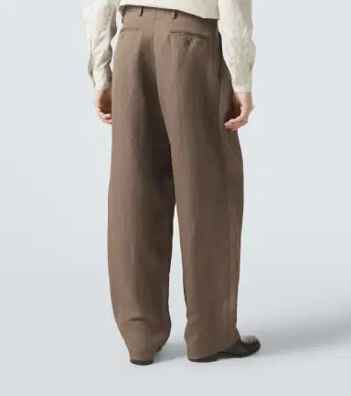 Giorgio Armani Archivio linen-blend straight pants | Thumbnail 5 Giorgio Armani Archivio linen-blend straight pants | Thumbnail 5