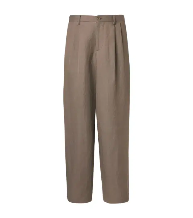 Archivio linen-blend straight pants