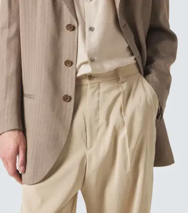 Giorgio Armani Archivio silk-blend straight pants | Thumbnail 4 Giorgio Armani Archivio silk-blend straight pants | Thumbnail 4