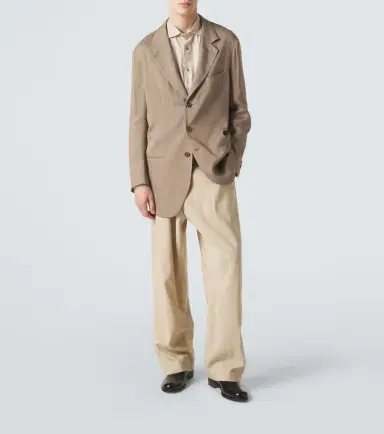 Giorgio Armani Archivio silk-blend straight pants | Thumbnail 5 Giorgio Armani Archivio silk-blend straight pants | Thumbnail 5