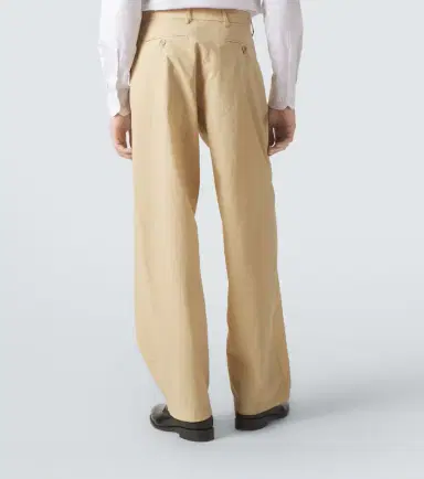 Giorgio Armani Archivio cotton-blend straight pants | Thumbnail 4 Giorgio Armani Archivio cotton-blend straight pants | Thumbnail 4