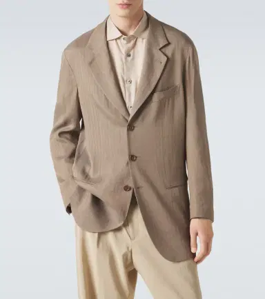 Giorgio Armani Archivio herringbone blazer | Thumbnail 4