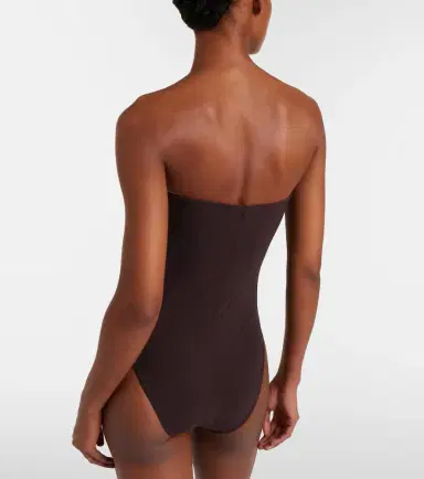 Karla Colletto Ruched bandeau swimsuit | Thumbnail 4