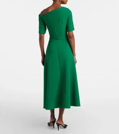 Safiyaa Stephanie draped crêpe cocktail dress | Thumbnail 4 Safiyaa Stephanie draped crêpe cocktail dress | Thumbnail 4