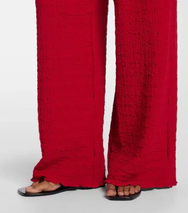 Jade Swim Mika seersucker wide-leg pants | Thumbnail 5