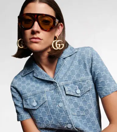 Gucci Signoria shield sunglasses | Thumbnail 4