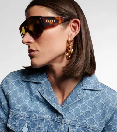 Gucci Signoria shield sunglasses | Thumbnail 5