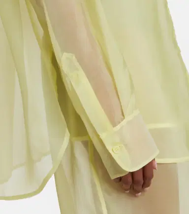 The Frankie Shop Peri sheer silk-blend shirt | Thumbnail 3 The Frankie Shop Peri sheer silk-blend shirt | Thumbnail 3
