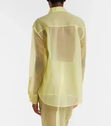 The Frankie Shop Peri sheer silk-blend shirt | Thumbnail 6 The Frankie Shop Peri sheer silk-blend shirt | Thumbnail 6