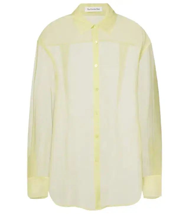 The Frankie Shop Peri sheer silk-blend shirt