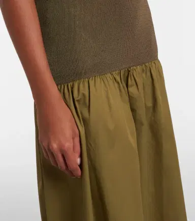 The Frankie Shop Ilya cotton-trimmed maxi dress | Thumbnail 4