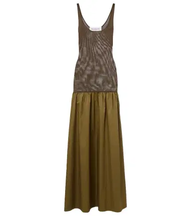 The Frankie Shop Ilya cotton-trimmed maxi dress | Thumbnail 1