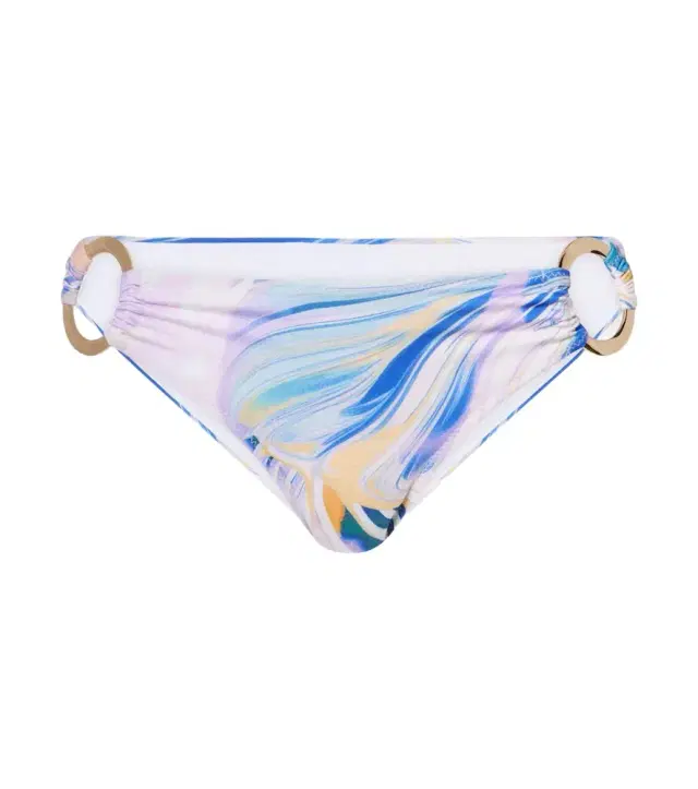 Tanga printed bikini bottoms