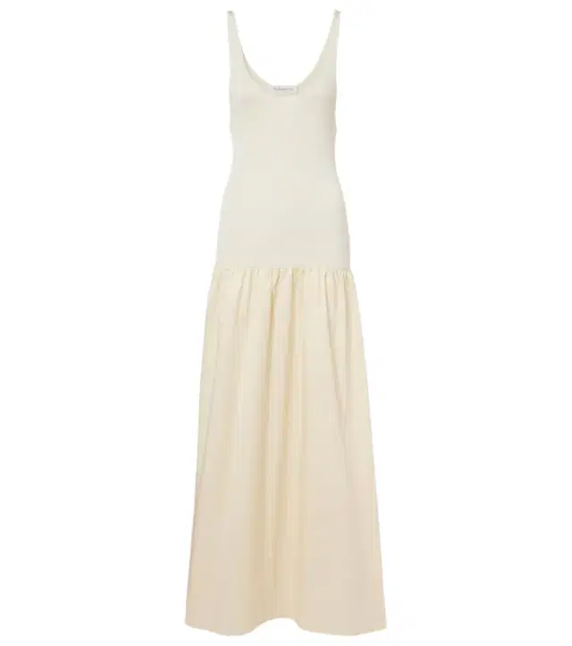 The Frankie Shop Ilya cotton-trimmed maxi dress