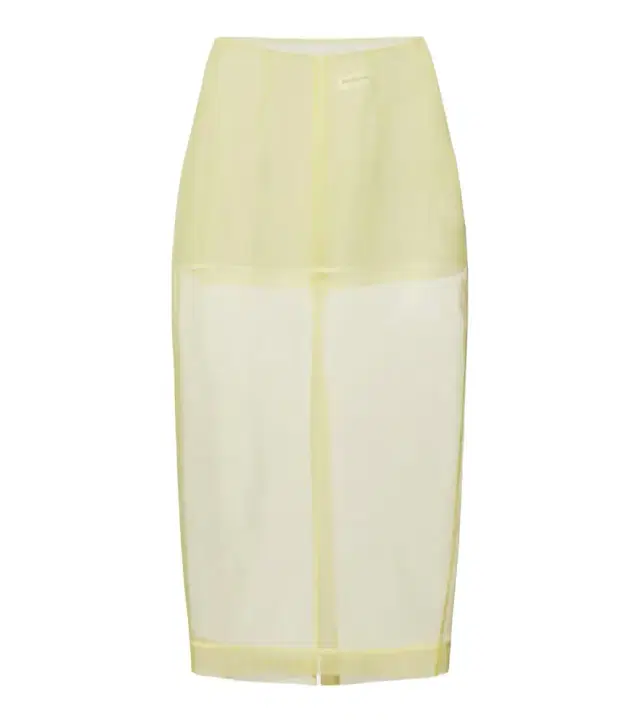 The Frankie Shop Peri sheer silk-blend midi skirt