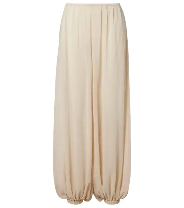 Mio sheer crêpe balloon pants