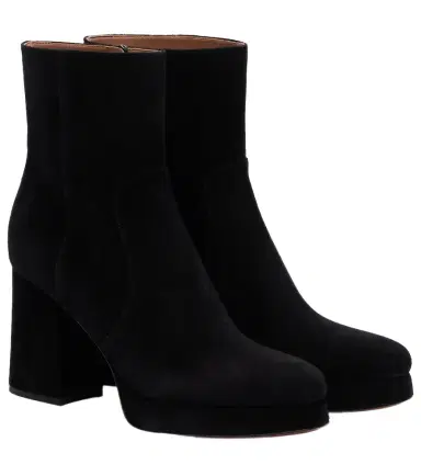 Valentino Garavani Fawcette VLogo suede ankle boots | Thumbnail 1 Valentino Garavani Fawcette VLogo suede ankle boots | Thumbnail 1