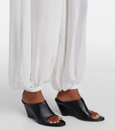 The Frankie Shop Mio sheer crêpe balloon pants | Thumbnail 3