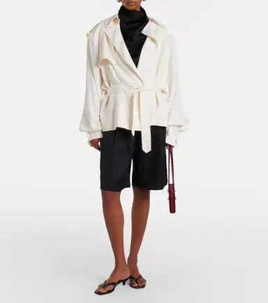 The Frankie Shop Elva cropped trench coat | Thumbnail 6 The Frankie Shop Elva cropped trench coat | Thumbnail 6