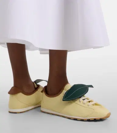 Jacquemus Tennis leather-trimmed canvas sneakers | Thumbnail 5 Jacquemus Tennis leather-trimmed canvas sneakers | Thumbnail 5