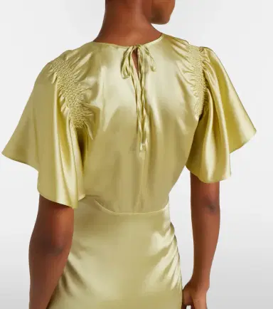 Veronica Beard Huntleigh ruched silk-blend satin gown | Thumbnail 4 Veronica Beard Huntleigh ruched silk-blend satin gown | Thumbnail 4