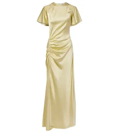 Veronica Beard Huntleigh ruched silk-blend satin gown | Thumbnail 1 Veronica Beard Huntleigh ruched silk-blend satin gown | Thumbnail 1