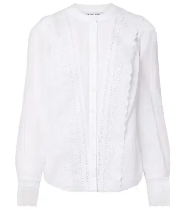 Veronica Beard Clermont broderie anglaise cotton-blend shirt | Thumbnail 1