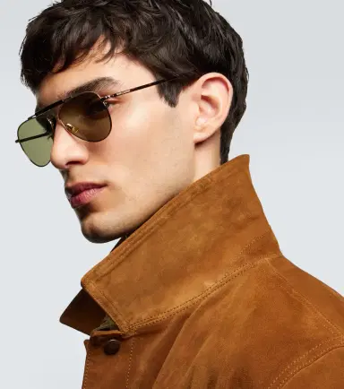 Saint Laurent SL Logo aviator sunglasses | Thumbnail 3