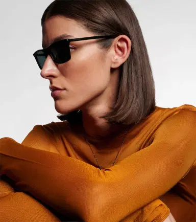 Saint Laurent Corner Angle rectangular sunglasses | Thumbnail 4