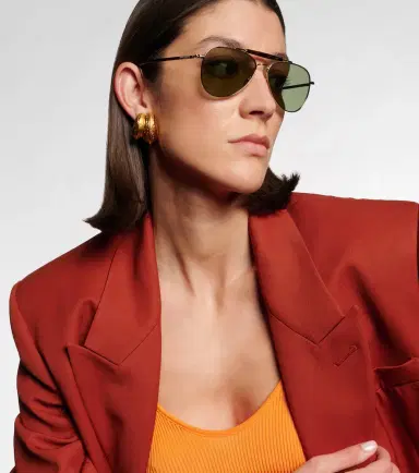 Saint Laurent SL Logo aviator sunglasses | Thumbnail 3