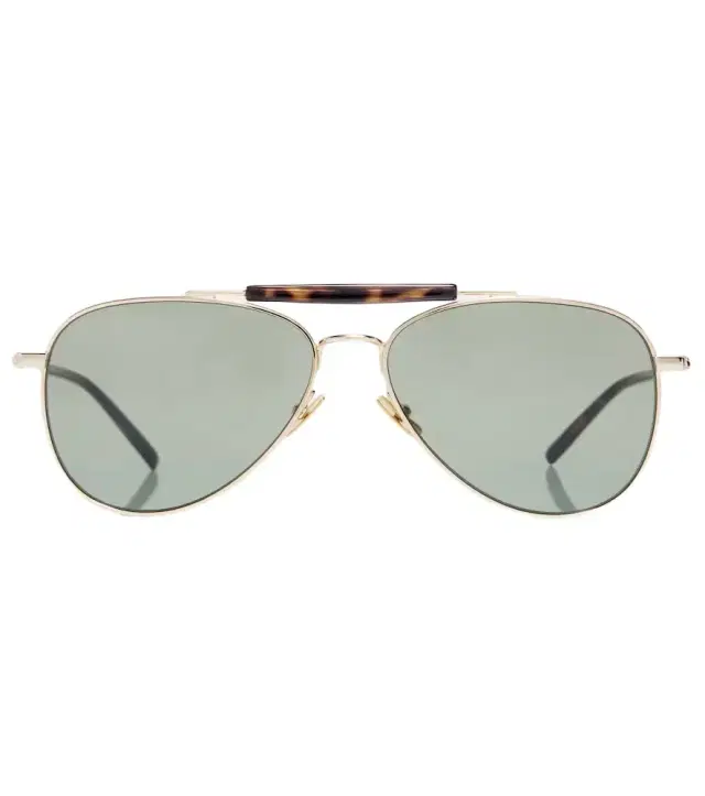 Saint Laurent SL Logo aviator sunglasses