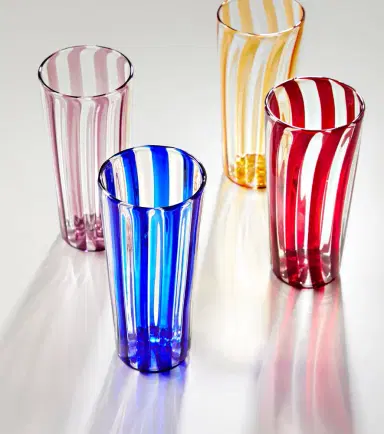 Akua Objects Augusta Large set of 4 striped glasses | Thumbnail 3