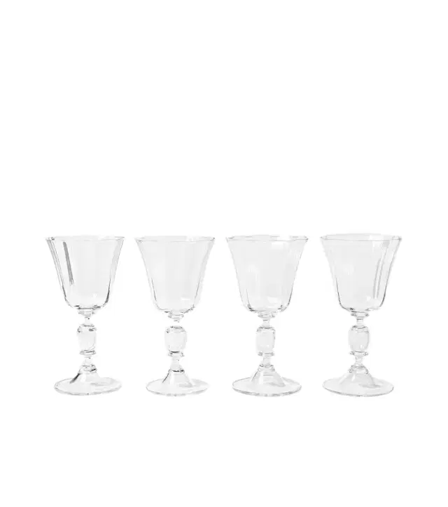 Akua Objects Alban set of 4 white wine glasses