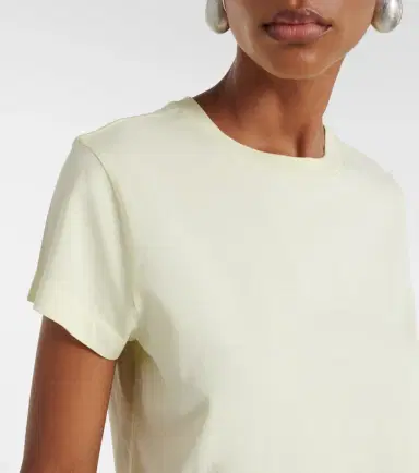 AGOLDE Adine cropped cotton jersey T-shirt | Thumbnail 3