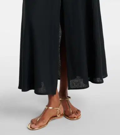 ViX Paula Hermanny Hailey halterneck linen-blend midi dress | Thumbnail 3 ViX Paula Hermanny Hailey halterneck linen-blend midi dress | Thumbnail 3