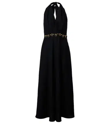 ViX Paula Hermanny Hailey halterneck linen-blend midi dress | Thumbnail 1 ViX Paula Hermanny Hailey halterneck linen-blend midi dress | Thumbnail 1