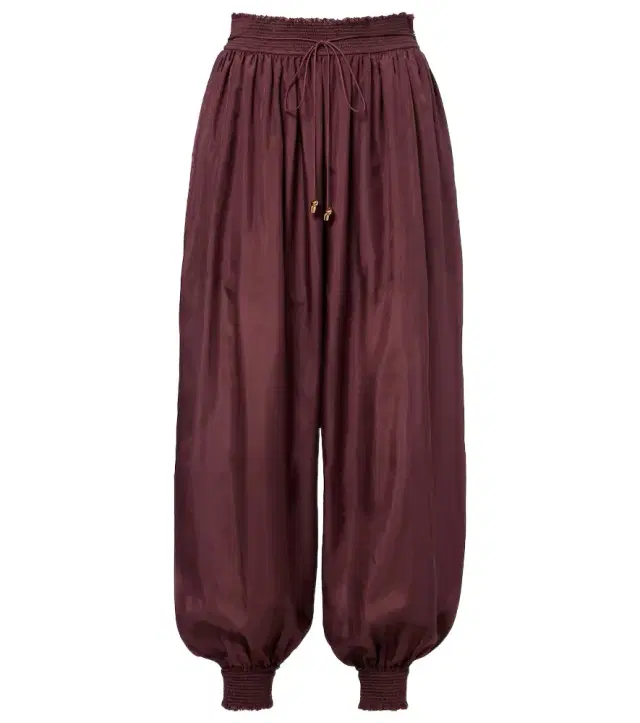 Aster silk habotai balloon pants