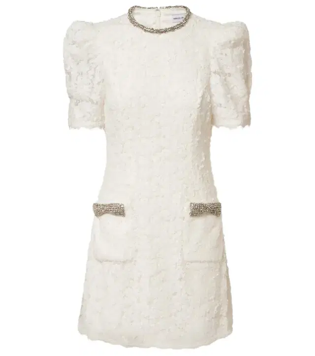 Bridal Dillon embellished lace minidress