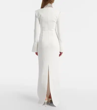 Rebecca Vallance Bridal Melva embellished crêpe gown | Thumbnail 3 Rebecca Vallance Bridal Melva embellished crêpe gown | Thumbnail 3