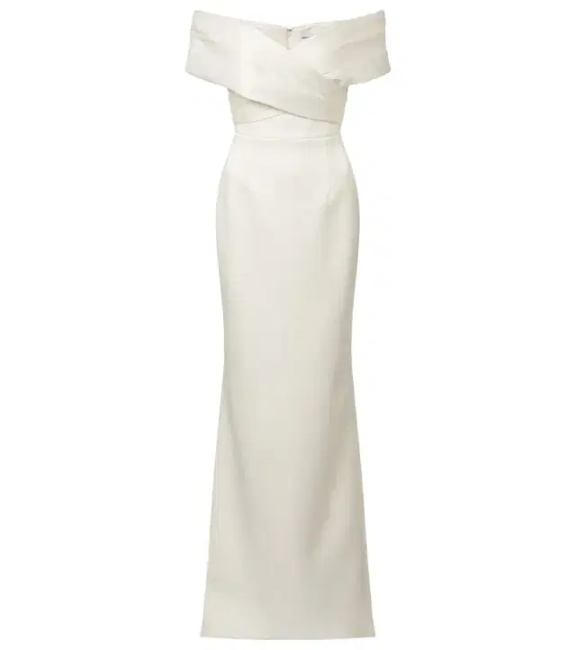 Bridal Blaise off-shoulder satin gown