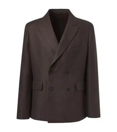 Bode Double-breasted linen blazer | Thumbnail 1 Bode Double-breasted linen blazer | Thumbnail 1