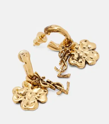 Saint Laurent Cassandre Lucky Charm drop earrings | Thumbnail 4