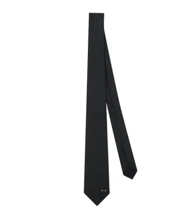 Gucci Horsebit GG silk twill jacquard tie | Thumbnail 1