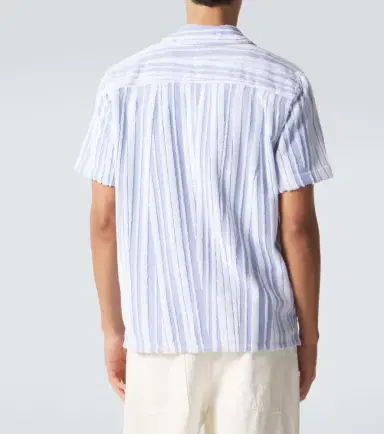 Orlebar Brown Howel striped cotton toweling shirt | Thumbnail 3 Orlebar Brown Howel striped cotton toweling shirt | Thumbnail 3