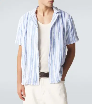 Orlebar Brown Howel striped cotton toweling shirt | Thumbnail 4 Orlebar Brown Howel striped cotton toweling shirt | Thumbnail 4