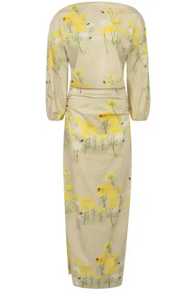 BERNADETTE Ezra Dress - Yellow Chamomille Sand | Thumbnail 1