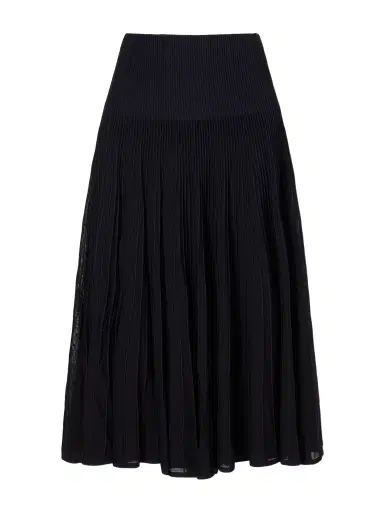 Ralph Lauren Collection Celia Ribbed-knit Midi Skirt | Thumbnail 1 Ralph Lauren Collection Celia Ribbed-knit Midi Skirt | Thumbnail 1