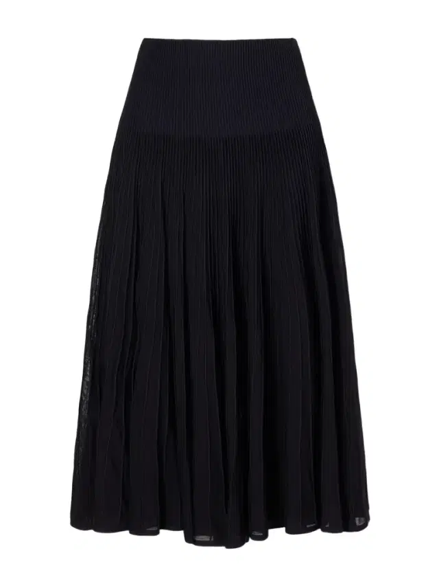 Ralph Lauren Collection Celia Ribbed-knit Midi Skirt