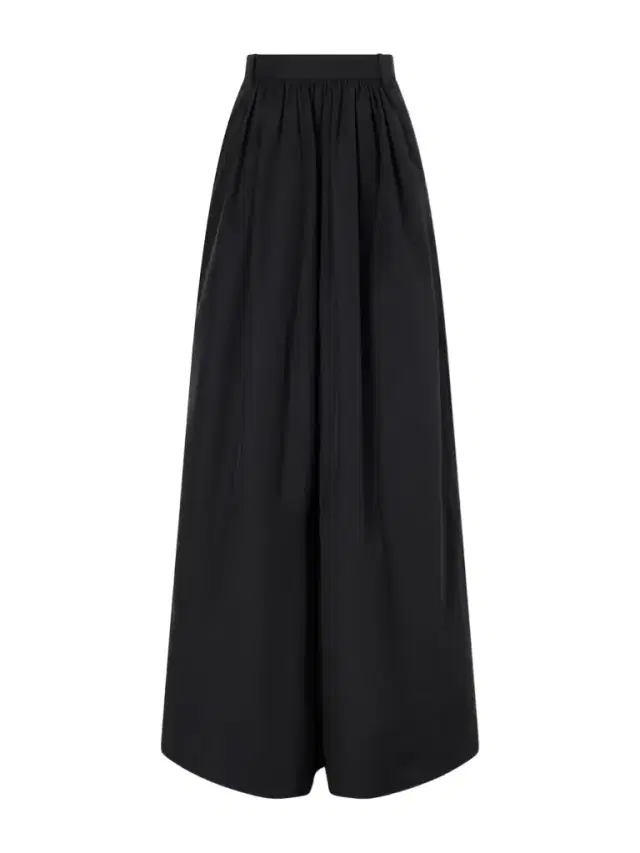 Vannesa Pleated Cotton-blend Poplin Wide-leg Pants