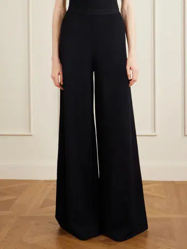 Ralph Lauren Collection Stretch-jersey Mid-rise Wide-leg Pants | Thumbnail 3